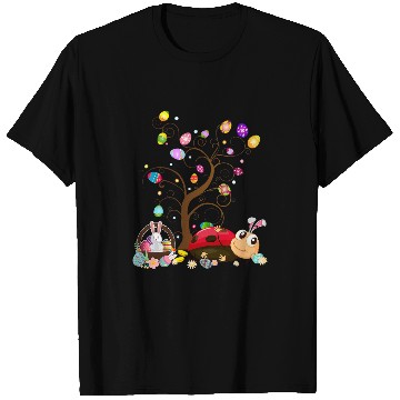 Discover Ladybug Easter Day Funny Ladybug With Eggs T-Shirts