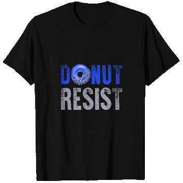 Discover Police Officer Thin Blue Line Donut Resist Joke Gift T-Shirts