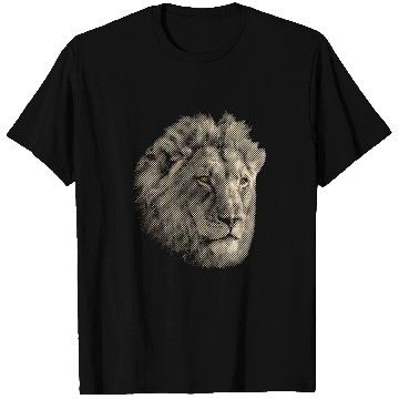 Discover Lion Pet Face in Tawny Colors Pop Art T-Shirts
