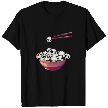 Discover Panda Pet Bowl of Tangyuan Yuanxiao Chinese Lunar New Year T-Shirts