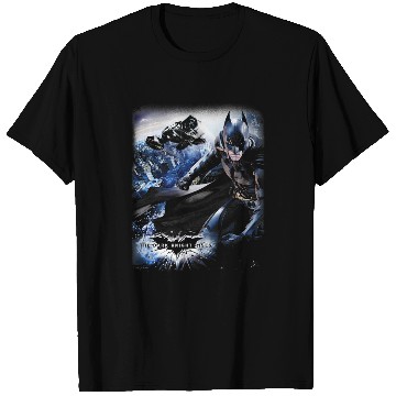 Discover The Dark Knight Rises Batman The Bat Flying Over Gotham T-Shirts
