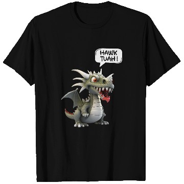 Discover Dragon Pet HAWK TUAH FUNNY VIRAL MEME DRAGON LOVER 0011 T-Shirts