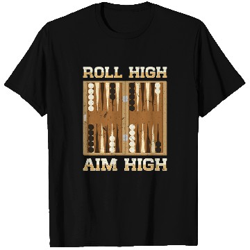 Discover Strategy Board Game Lover Dice Roll Backgammon T-Shirts