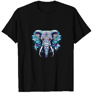 Discover Elephant Pet Sugar Skull Elephant Decorated Elephant Halloween Graphic T-Shirts