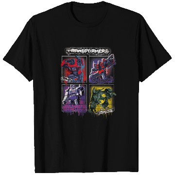 Discover Transformers Classic Characters Graffiti Painted Walls Retro T-Shirts