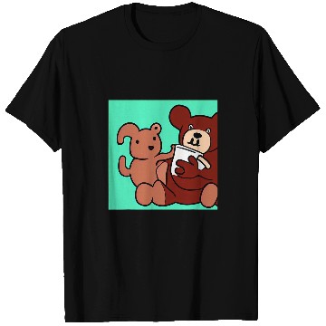 Discover Bear Pet Hot Chocolate Drinking Bear Super Cute Odd vintages Cartoon T-Shirts