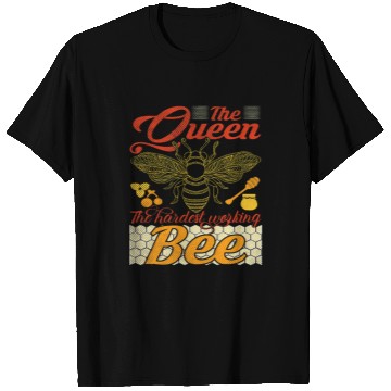 Discover The queen bee The hardest working bee Professional Beekeeper T-Shirts
