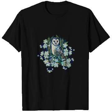 Discover Owl Pet Floral Barn Owl T-Shirts