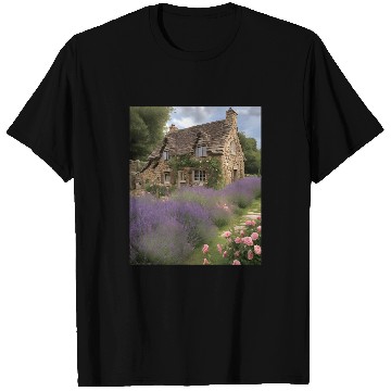 Discover Stone Cottage Garden Roses Lavender T-Shirts
