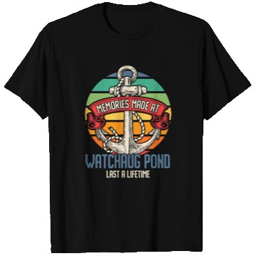 Discover Memories at Watchaug Pond Last a Lifetime Camping T-Shirts