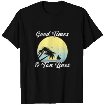 Discover Tan Lines Tanning Sunbathing Summer Island Sunset Sunrise T-Shirts