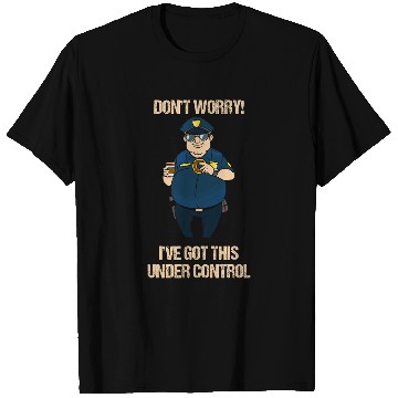 Discover Police Officer Donut Resist Thin Blue Line Under Control T-Shirts