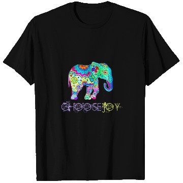 Discover Elephant Pet Choose Joy Elephant Mandala Inspirational Motivational T-Shirts