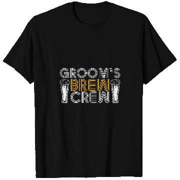 Discover Beer Fun Grooms Brew Groomsmen Beer Drinker Crew Team T-Shirts
