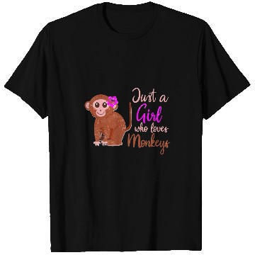 Discover Monkey Sweet Ape Girl Funny Primate Cool Chimp Gift Idea T-Shirts
