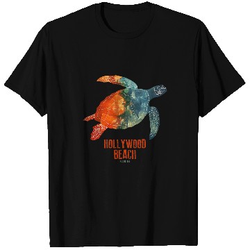 Discover Turtle Pet Hollywood Beach FL Florida Vacation Sea Turtle Souvenir 2 T-Shirts