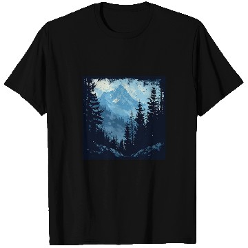 Discover Tree Woods dark Green Nature Outdoor Explore forest green T-Shirts