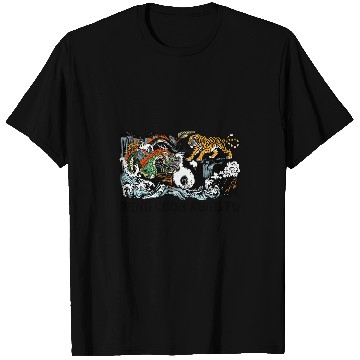 Discover Dragon Pet Wing Chun ying yang tiger dragon T-Shirts