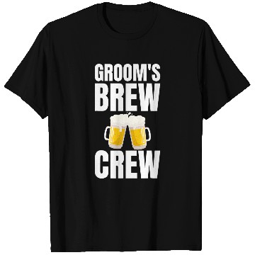 Discover Beer Fun Groom s Brew Crew Funny Bachelor Party Beer T-Shirts