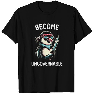 Discover Penguin Pet Become Ungovernable Meme Funny Penguin Meme Retro 11 T-Shirts
