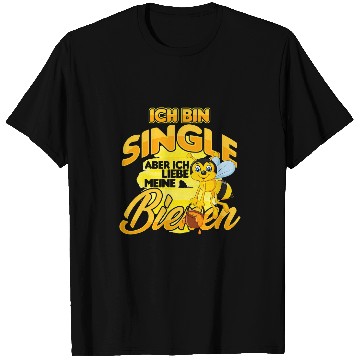 Discover Single beekeeper beekeeping beekeeping bees honey bee honeycomb gift T-Shirts