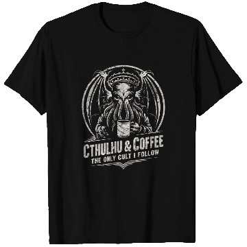 Discover Coffee Fun Cthulhu Coffee Cult T-Shirts