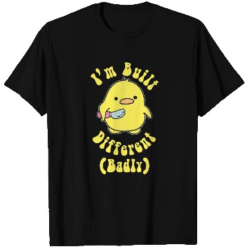 Discover Duck Pet Im Built Different Badly Cute Duck Fight Design T-Shirts
