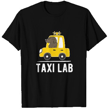 Discover Black Labrador Retriever Dog Taxi Lab Cab Driver Gift T-Shirts