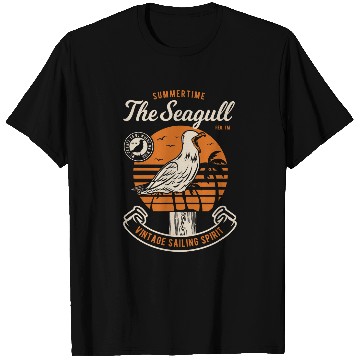Discover Summertime The Seagull vintages Sailing Spirit T-Shirts