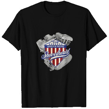 Discover vintages HD Shovelhead Old School GARDENGROVE Biker VTwin T-Shirts