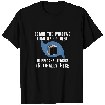 Discover Beer Fun Florida Hurricane Party Funny Floridian Beer Drinking Man 21 T-Shirts