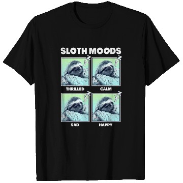 Discover Sloth Pet Moods Box Up T-Shirts