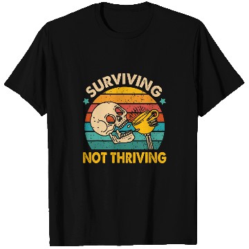 Discover Coffee Fun Lover Caffeinated Mom Surviving Not A Thriving T-Shirts
