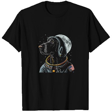 Discover Dog German Shorthaired Pointers Helmet Dog Astronaut Costume T-Shirts