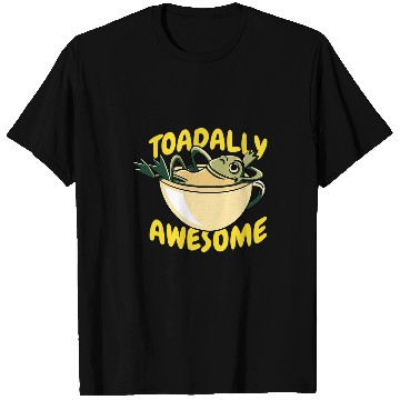 Discover Coffee Fun Toadally Awesome Coffee Frog Lily Pads T-Shirts