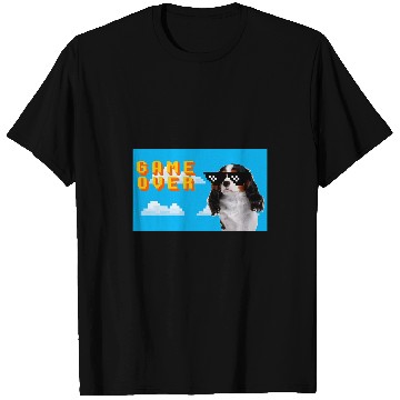 Discover 8Bit Game Over Cavalier King Charles Spaniel T-Shirts