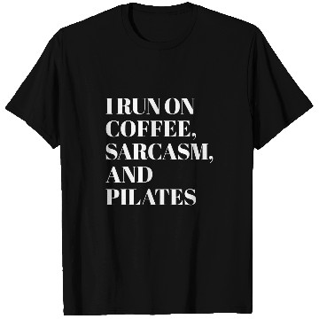 Discover Coffee Fun Run On Coffee Satire And Pilates T-Shirts