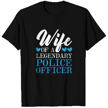 Discover Police Wife Cop Sheriff Law Enforcement Officer T-Shirts