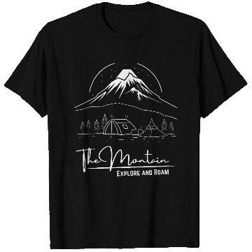 Discover Women Hiking Mountain Nature Sunrise Explore Hers T-Shirts