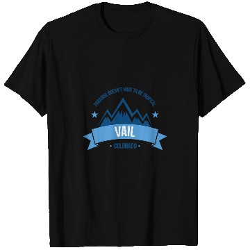 Discover Skiing Ski Vail Colorado Skiing Resort Vacation T Snowboarding T-Shirts