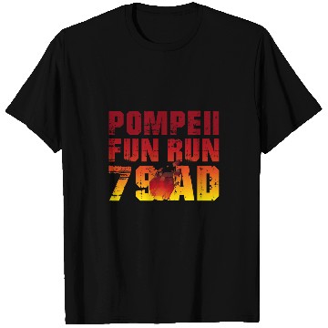 Discover Pompeii Fun Run Geography Volcanologist Volcanology Apparel 2 T-Shirts