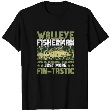 Discover Walleye Fisherman Design For Walleye Fishing T-Shirts