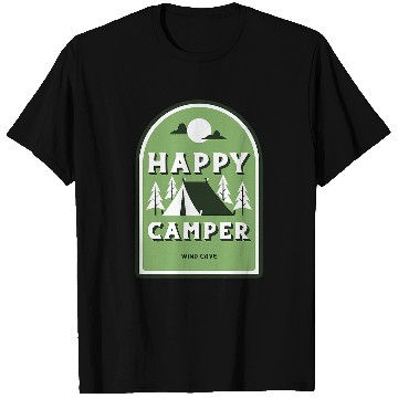 Discover Wind Cave Happy Camper T-Shirts