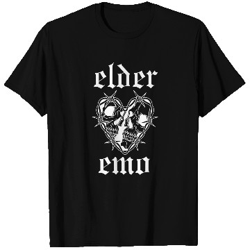 Discover Elder Emo Funny Emo Music Fan Scene Alternative 90s Kids Pun 21 T-Shirts