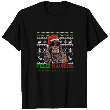 Discover Boykin Spaniel Dog Feliz Navidog Funny Christmas T-Shirts