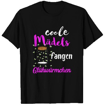 Discover Cool girls catch fireflies glass container light beetle T-Shirts