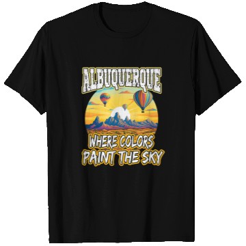 Discover Albuquerque Balloon New Mexico Hot Air Balloon 2 T-Shirts