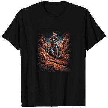 Discover Dirt Bike Rocky Terrain Offroad Biker Motocross Rider Racer 22 T-Shirts