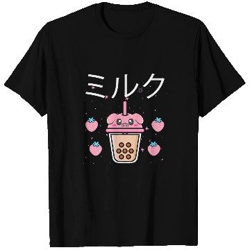 Discover Bubble Tea Pig Kawaii Japanese for Milk Strawberry T-Shirts