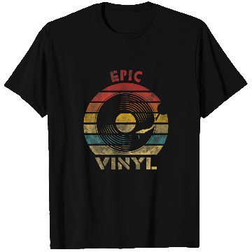 Discover Epic Vinyl Retro Record vintages Music T-Shirts